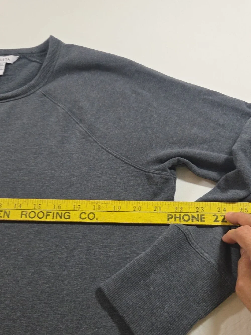 Athleta Everyday Crewneck Sweater Sweatshirt Top Gray Casual Cotton